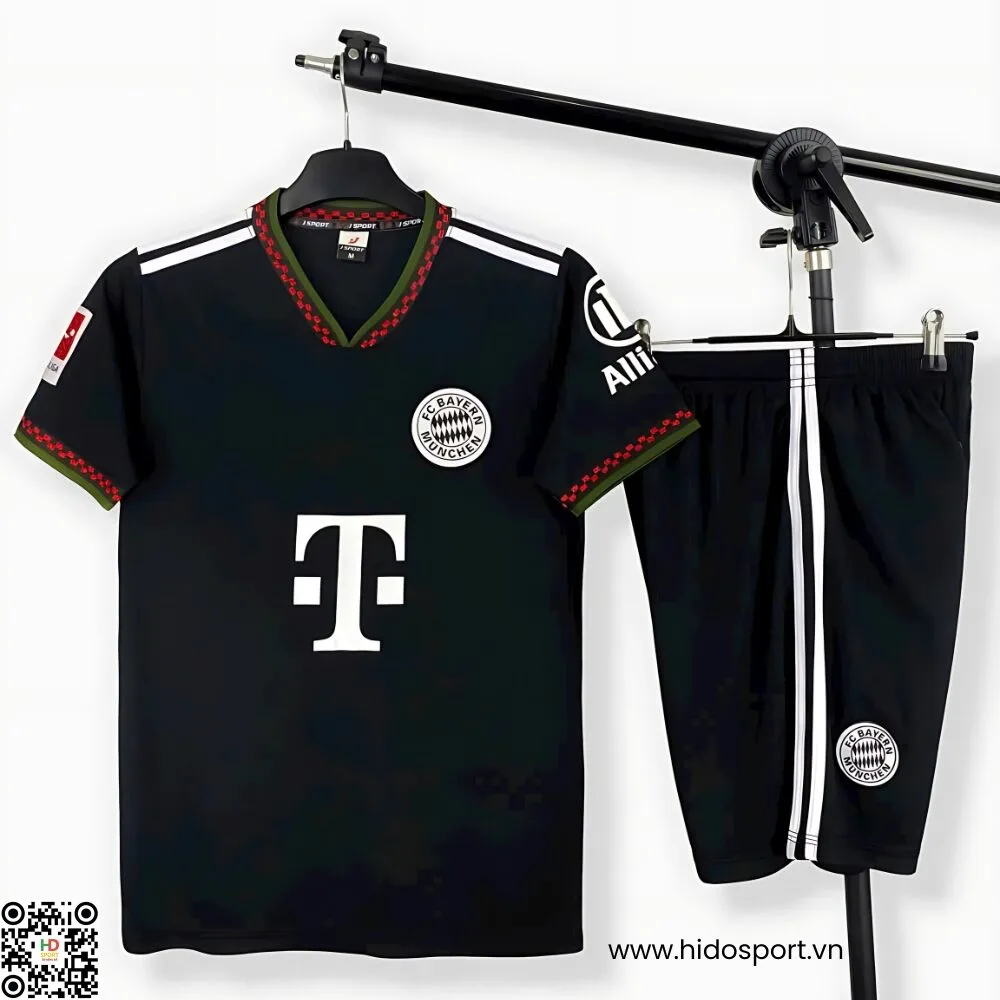 Quần Áo Bóng Đá Bayern Munich Màu Đen Sân Khách Thứ 3 2025-2026 - HIDO SPORT