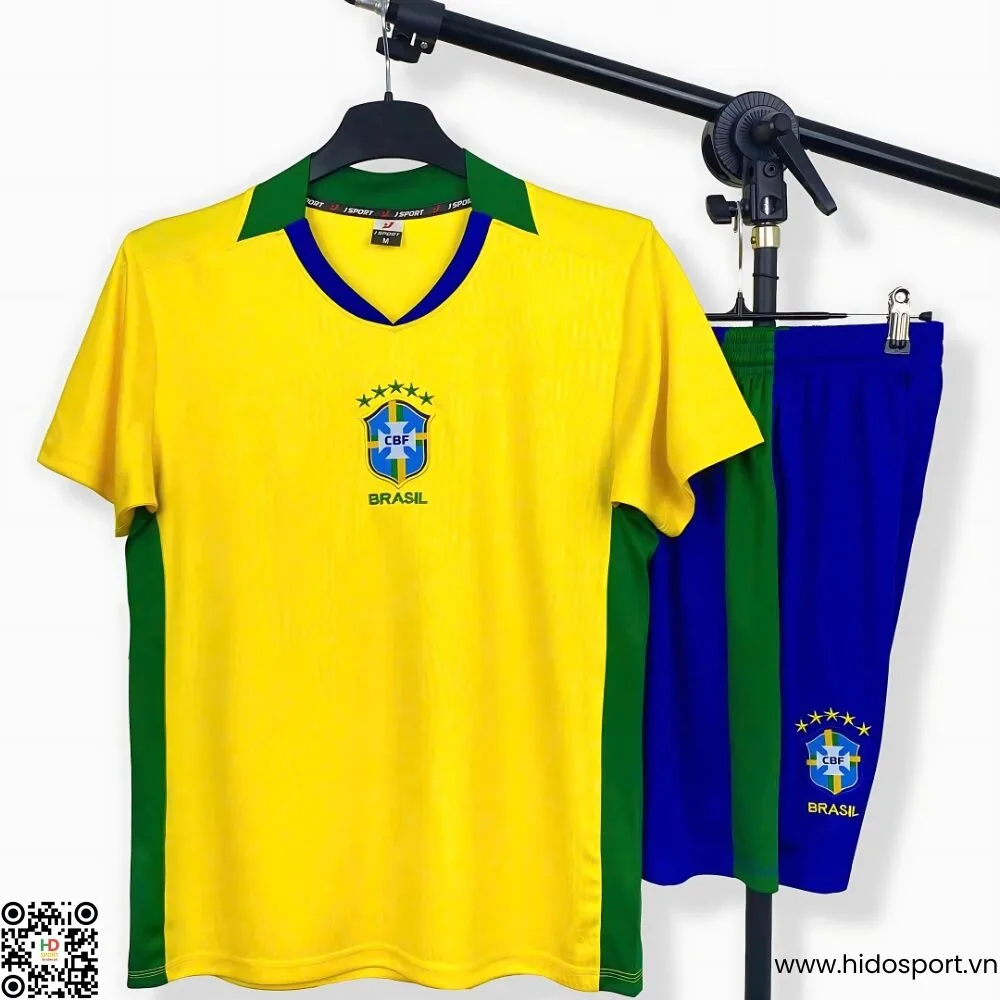 Quần Áo Bóng Đá Brazil Màu Vàng Sân Nhà 2025 - HIDO SPORT