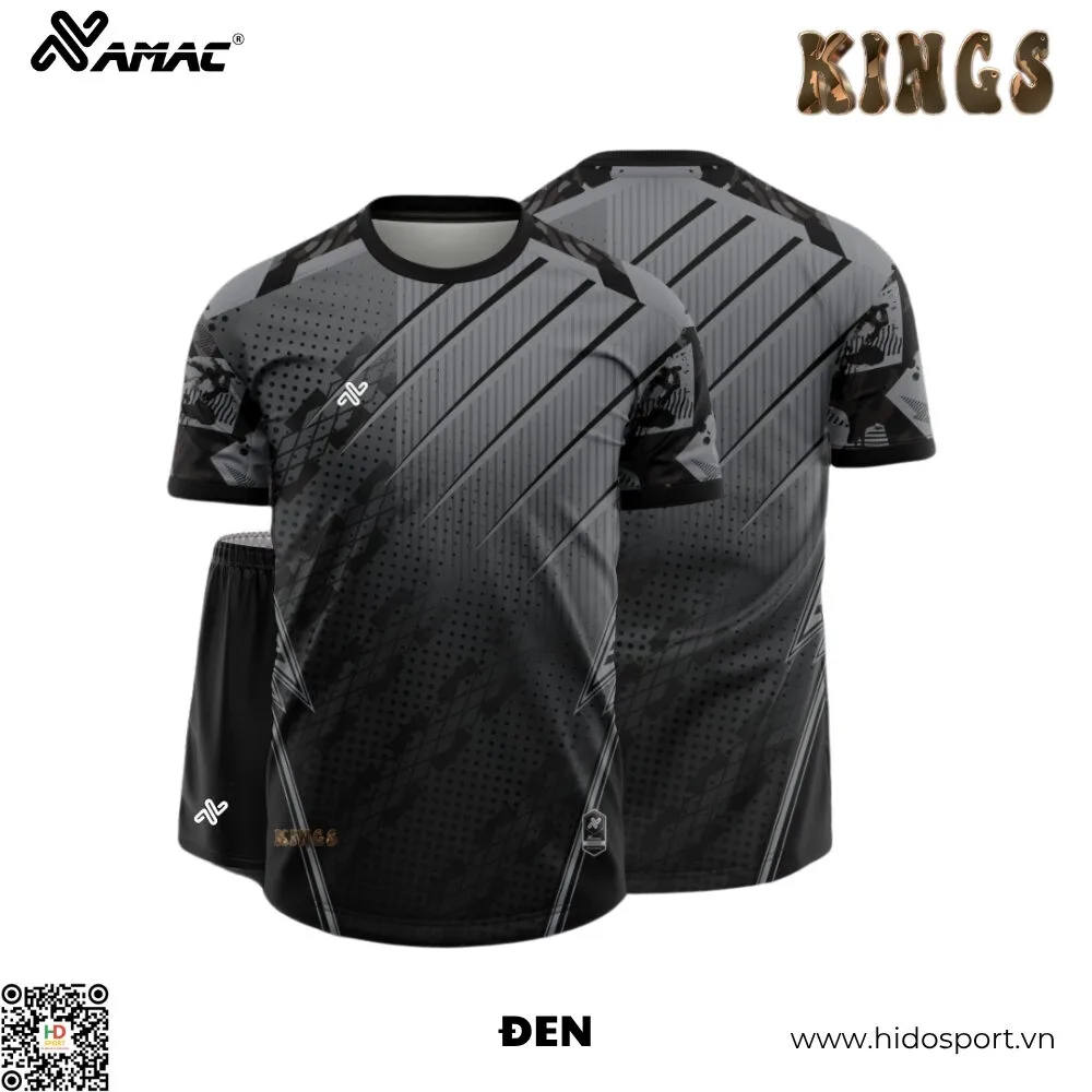 (TITLE)% BST 8 MÀU - Quần Áo Bóng Đá Thiết Kế Chính Hãng Amac KINGS 2025 - Den