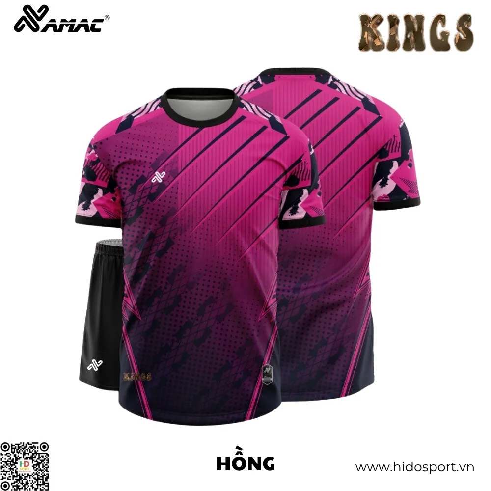 (TITLE)% BST 8 MÀU - Quần Áo Bóng Đá Thiết Kế Chính Hãng Amac KINGS 2025 - Hong