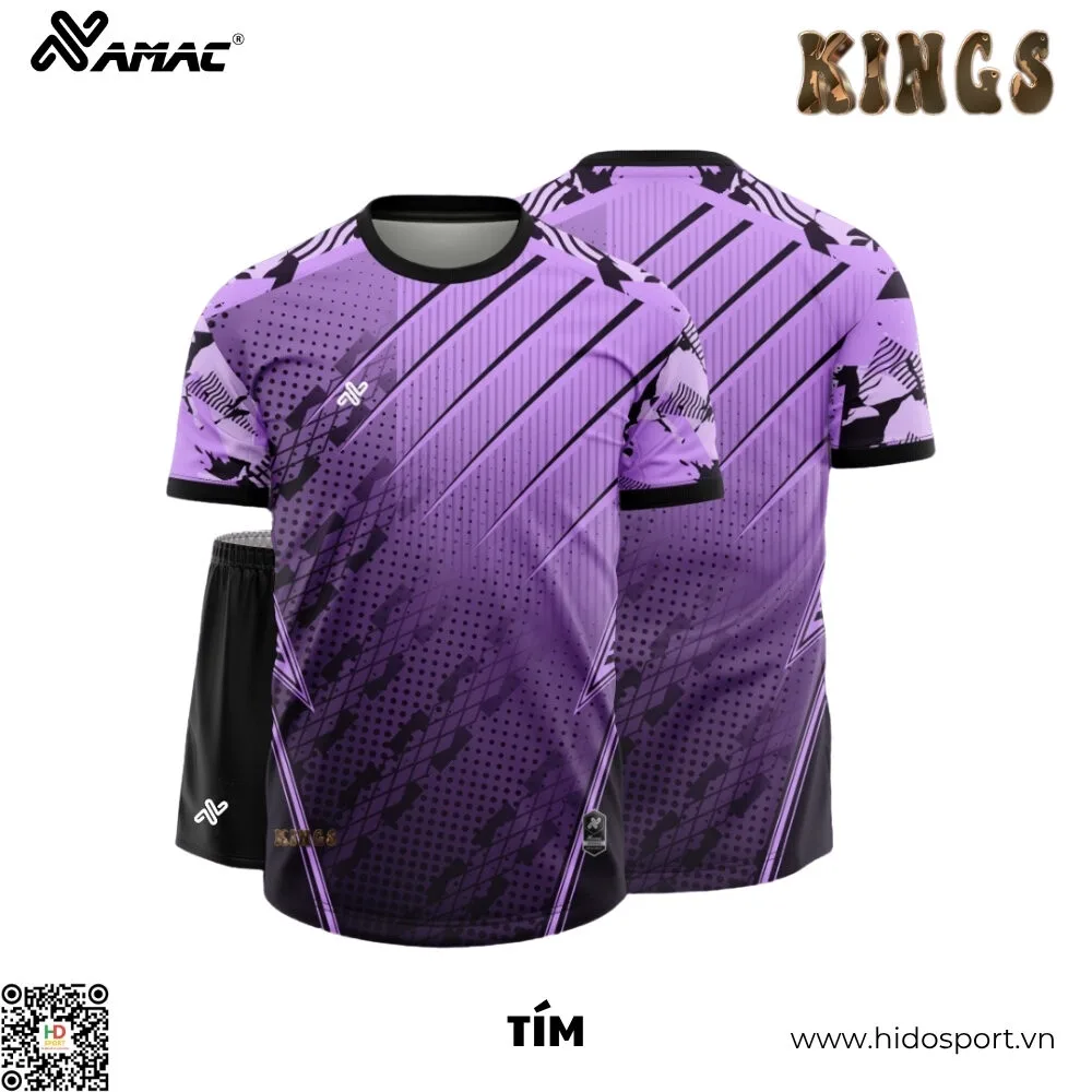 (TITLE)% BST 8 MÀU - Quần Áo Bóng Đá Thiết Kế Chính Hãng Amac KINGS 2025 - Tím