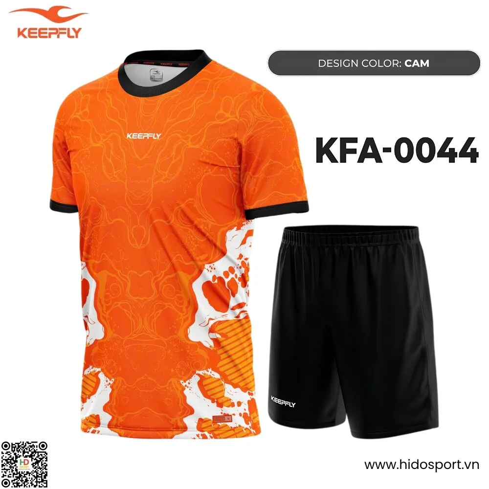 (TITLE)% Quần Áo Bóng Đá Thiết Kế Chính Hãng KFA-0044 KEEPFLY ACTION 2025 - Cam