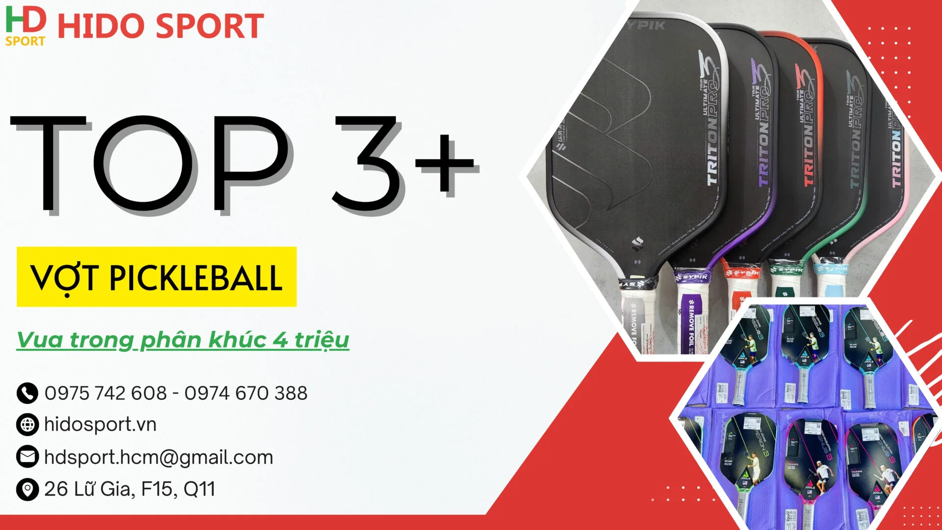 Vot Pickleball Ngon Nhat Trong Tam Gia 4tr Hinh Anh Thuc Te Tai Hido Sport 14