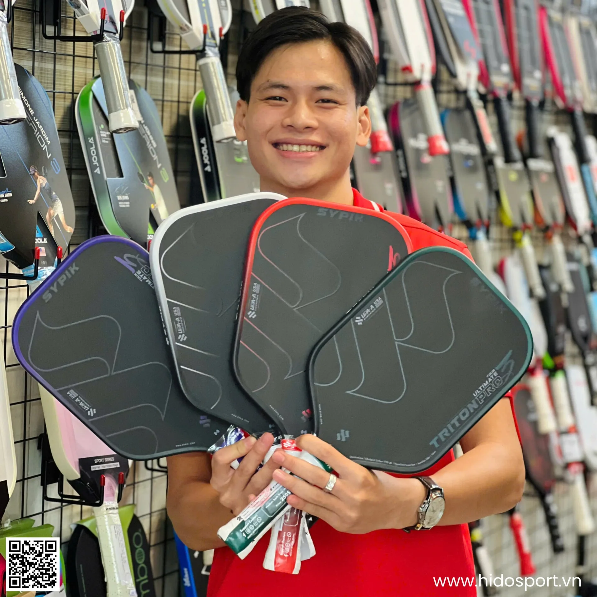 Vot Pickleball Sypik Triton Gen 3 Pro Ultimate Hinh Anh Thuc Te Tai Hido Sport 01