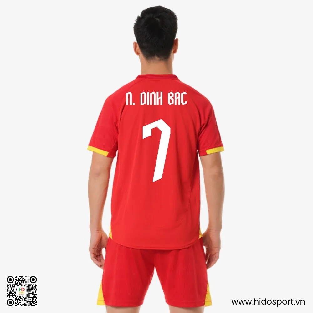 (TITLE)% Áo Nguyễn Đình Bắc Số 7 Đội Tuyển Việt Nam 2025 - Đỏ Player