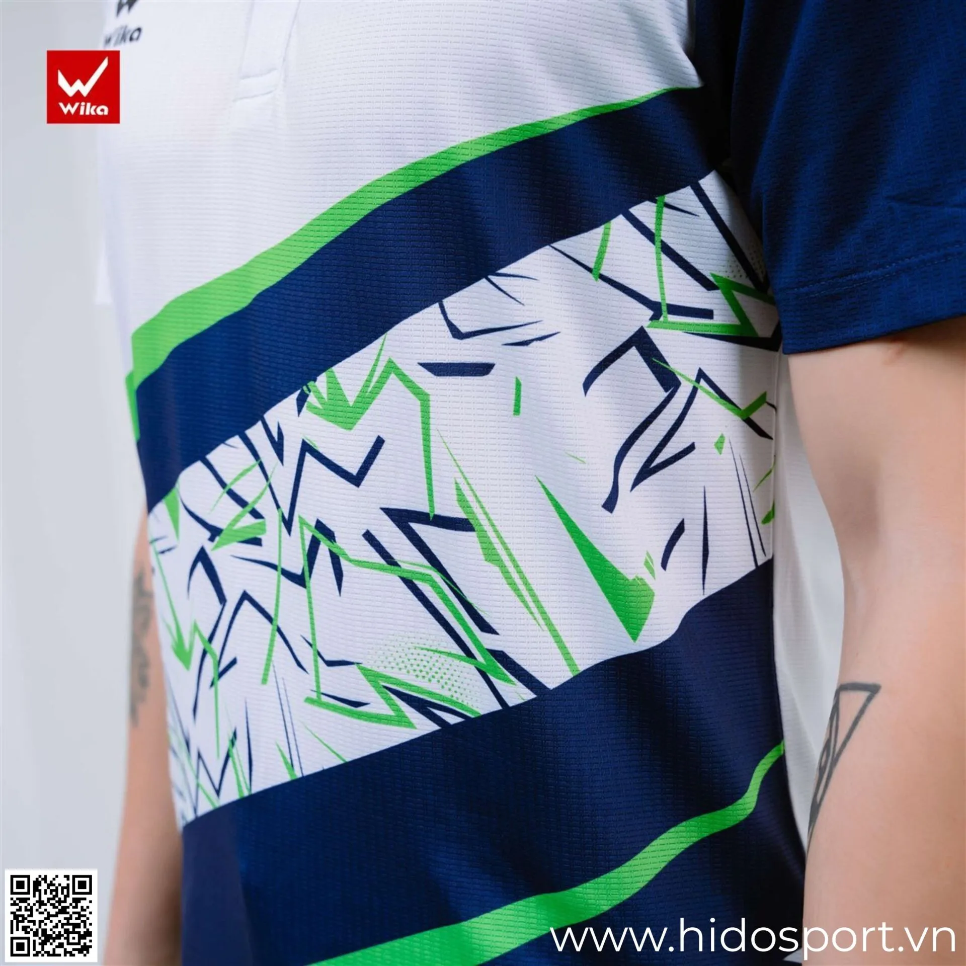 (TITLE)% Ao Polo Pickleball Thiet Ke Chinh Hang Wika Kiba Mau Navy 007