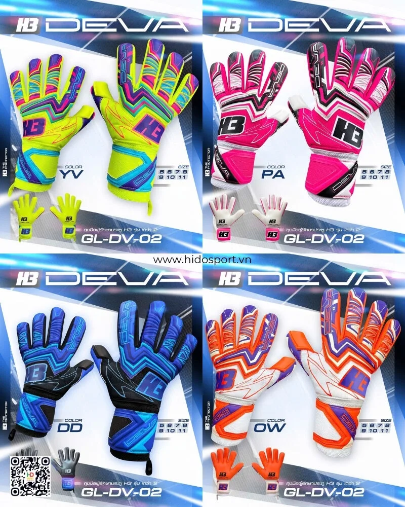 Găng Tay Thủ Môn H3 DEVA Gen 2 Gloves Chính Hãng 2025 - Tổng Hợp