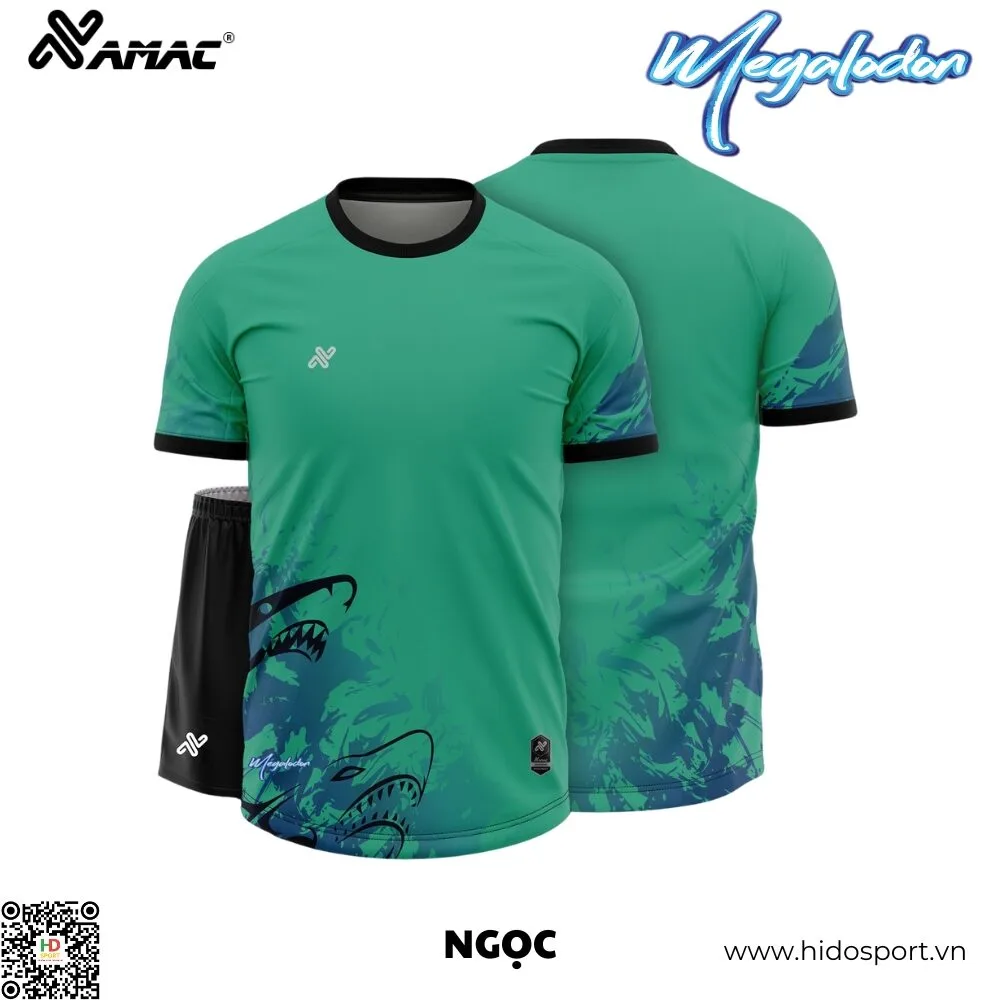 (TITLE)% Quần Áo Bóng Đá Thiết Kế Chính Hãng Amac MEGALODON 2025 - Ngọc