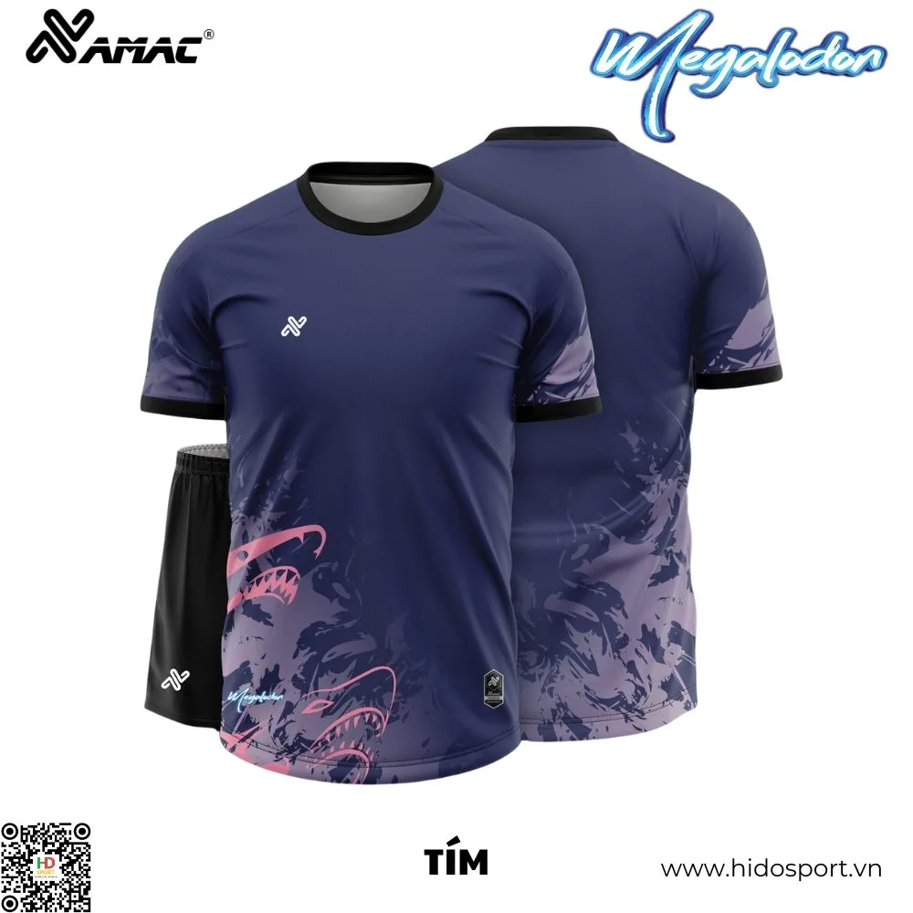 (TITLE)% Quần Áo Bóng Đá Thiết Kế Chính Hãng Amac MEGALODON 2025 - Tím