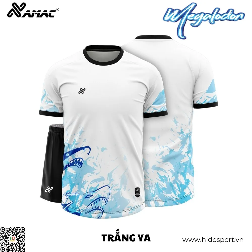 (TITLE)% Quần Áo Bóng Đá Thiết Kế Chính Hãng Amac MEGALODON 2025 - Trắng YA