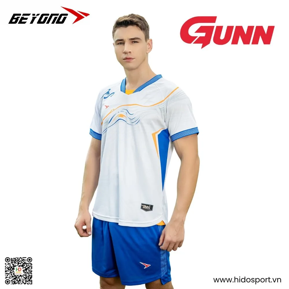 (TITLE)% Quần Áo Bóng Đá Thiết Kế Chính Hãng Beyono Gunn 2025 - Trắng