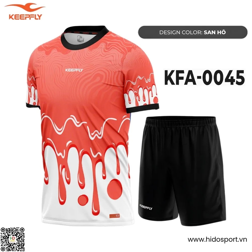 (TITLE)% Quần Áo Bóng Đá Thiết Kế Chính Hãng KFA-0045 KEEPFLY ACTION 2025 - San Hô