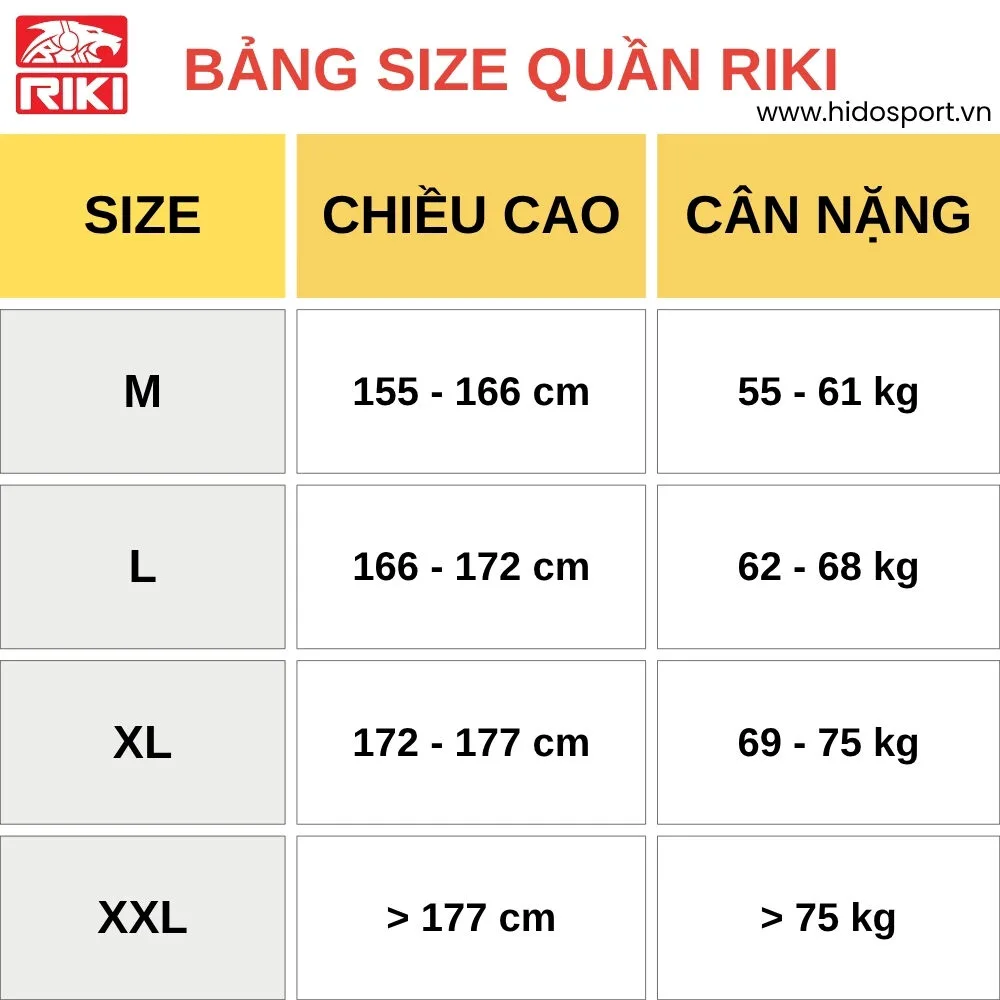 (TITLE)% Quần Short Thể Thao Nam Thiết Kế Chính Hãng RIKI QN03 2025 - Size