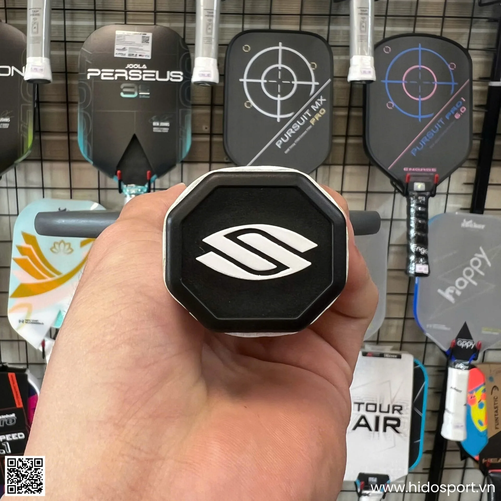 (TITLE)% Vot Pickleball Selkirk Vanguard Power Air Epic Hinh Anh Thuc Te Tai Hido Sport Grey 04