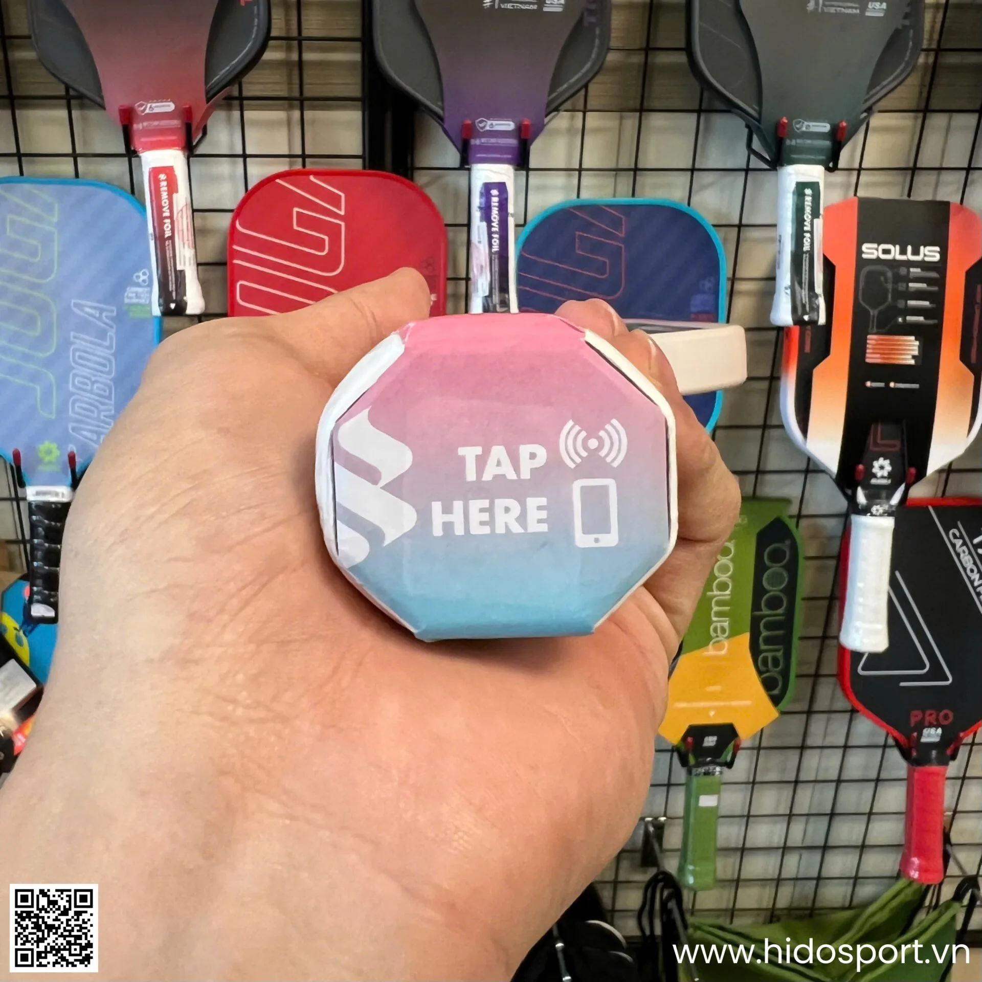 (TITLE)% Vot Pickleball Sypik Triton Gen 3 Pro Ultimate Chinh Hang Mau Hong 16mm Hinh Anh Thuc Te Tai Hido Sport 06