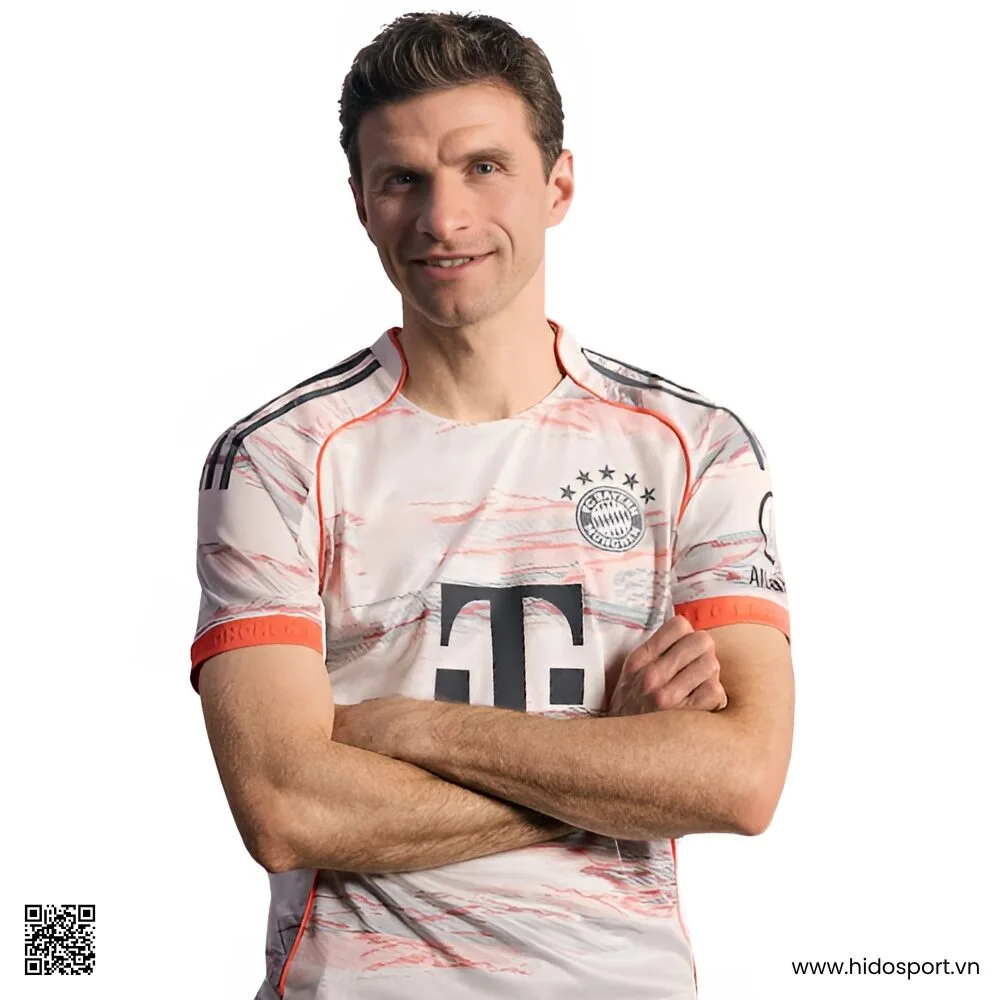 Quần Áo Bóng Đá Bayern Munich Màu Trắng Sân Khách 2025-2026 - HIDO SPORT
