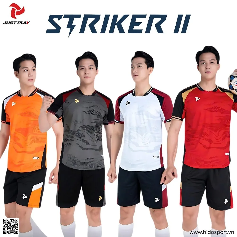 Quần Áo Bóng Đá Thiết Kế Chính Hãng Just Play Striker II 2025 - HIDO SPORT