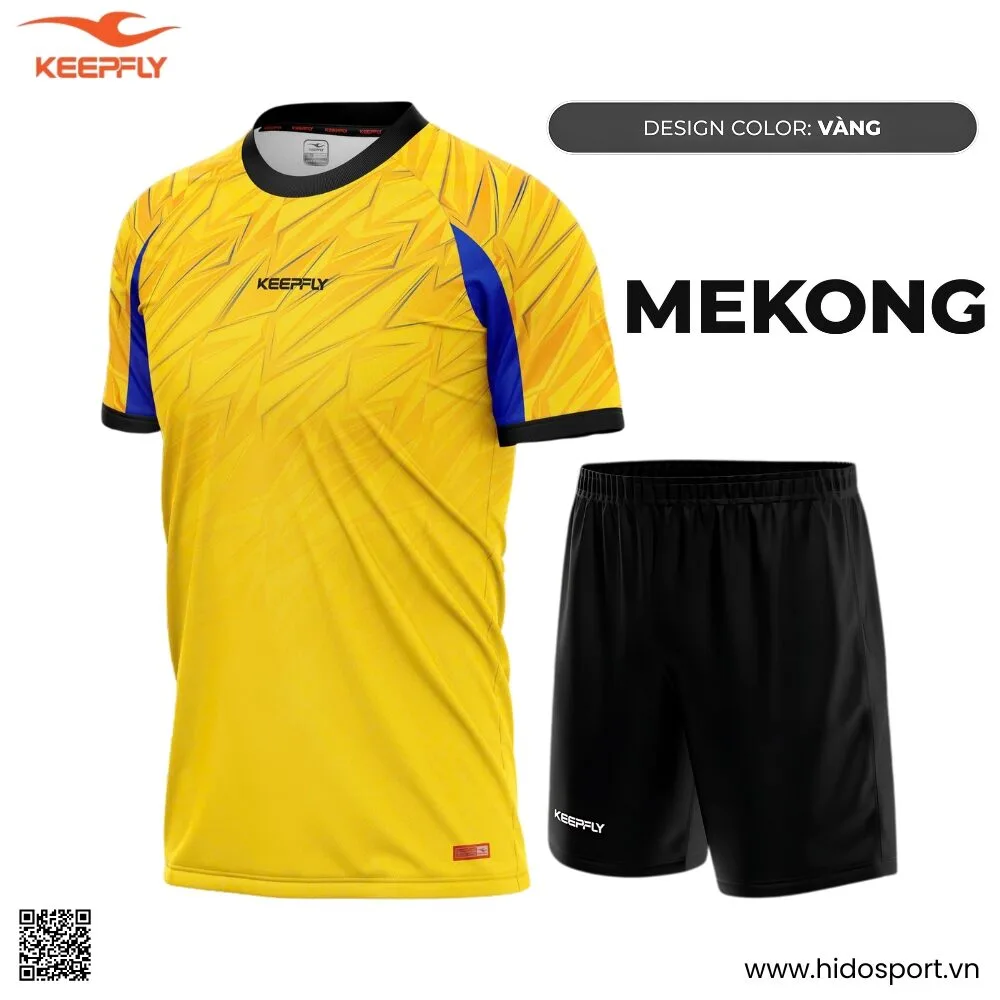 (TITLE)% BST 8 MÀU - Quần Áo Bóng Đá Thiết Kế Chính Hãng KEEPFLY MEKONG 2025 - Vàng