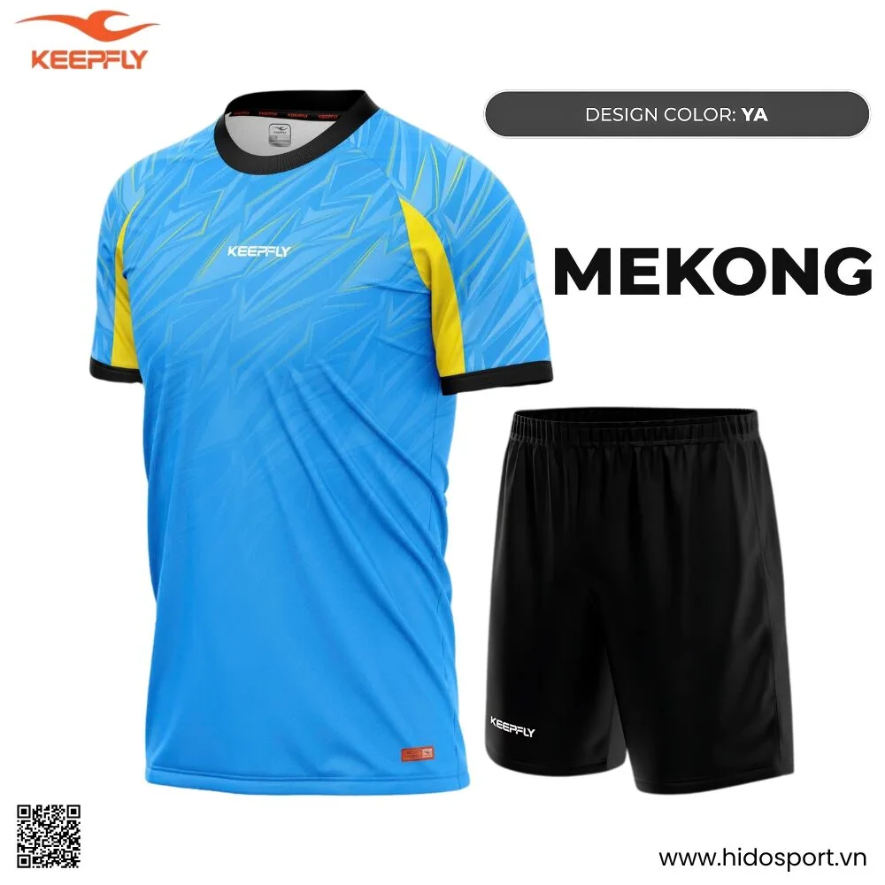 (TITLE)% BST 8 MÀU - Quần Áo Bóng Đá Thiết Kế Chính Hãng KEEPFLY MEKONG 2025 - Xanh YA