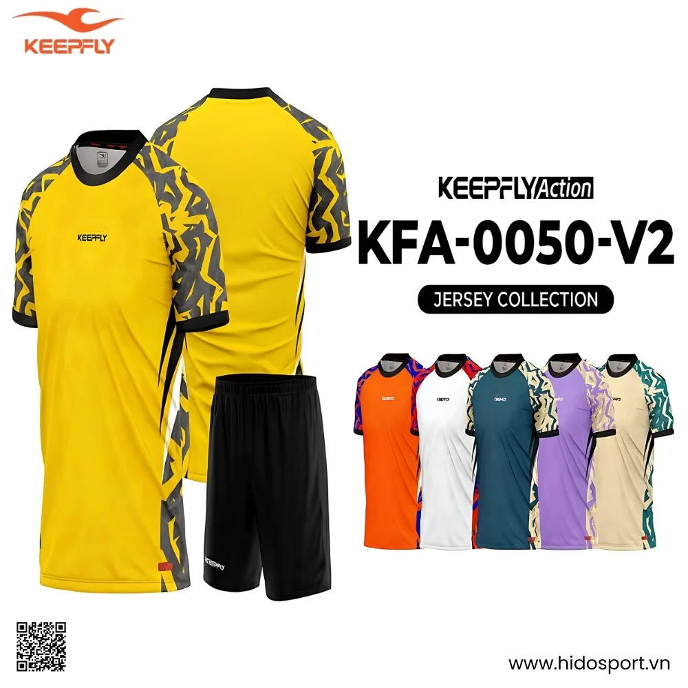 Quần Áo Bóng Đá Thiết Kế Chính Hãng KFA-0050-V2 KEEPFLY ACTION 2025 - HIDO SPORT