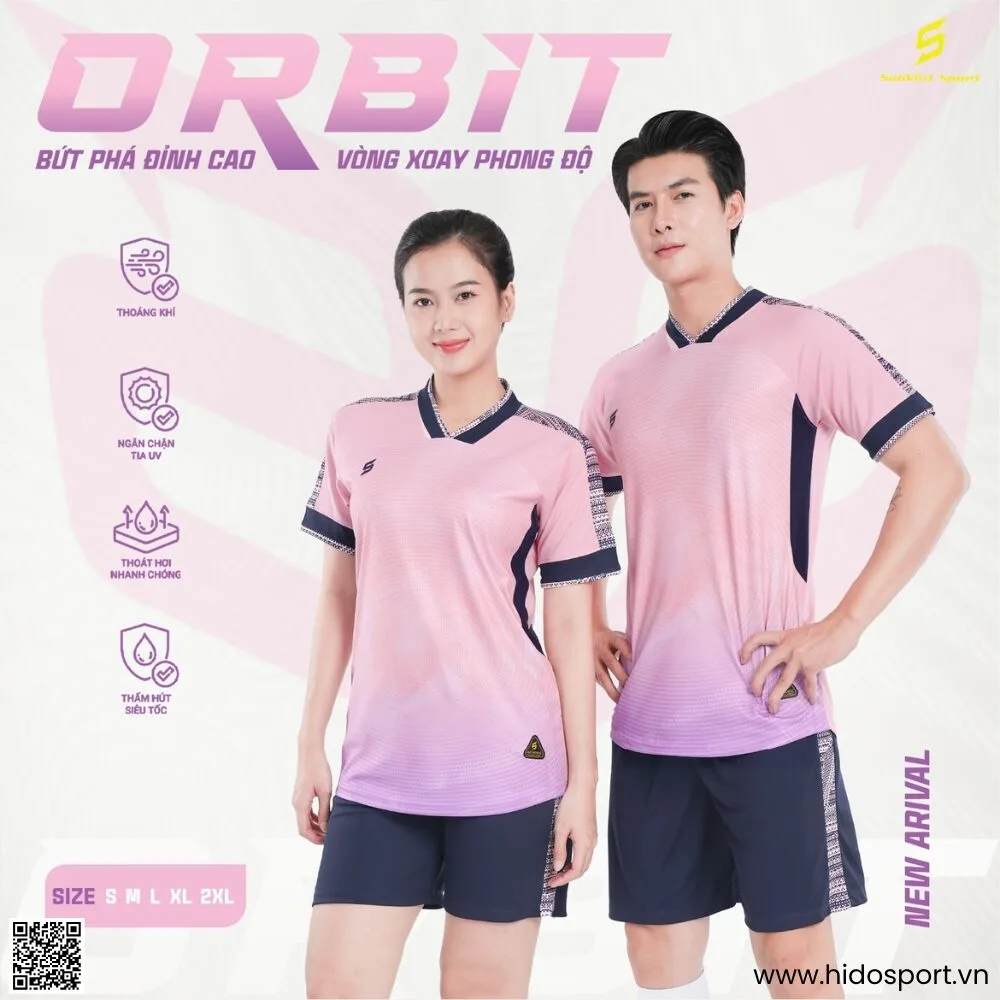 (TITLE)% BST 6 MÀU - Quần Áo Bóng Đá Thiết Kế Chính Hãng SAO VIỆT ORBIT 2025 - Hồng