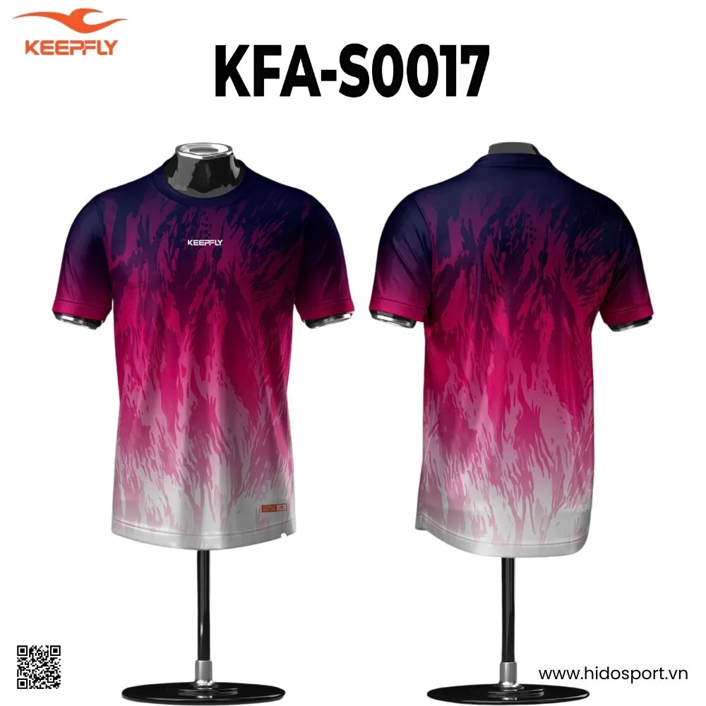 (TITLE)% Áo Pickleball Thiết Kế Chính Hãng KFA-S0017 KEEPFLY Action 2025 - Hồng