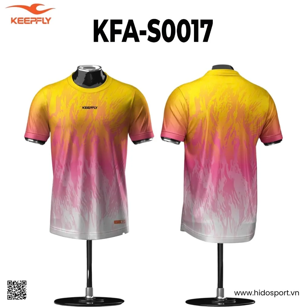 (TITLE)% Áo Pickleball Thiết Kế Chính Hãng KFA-S0017 KEEPFLY Action 2025 - Vàng