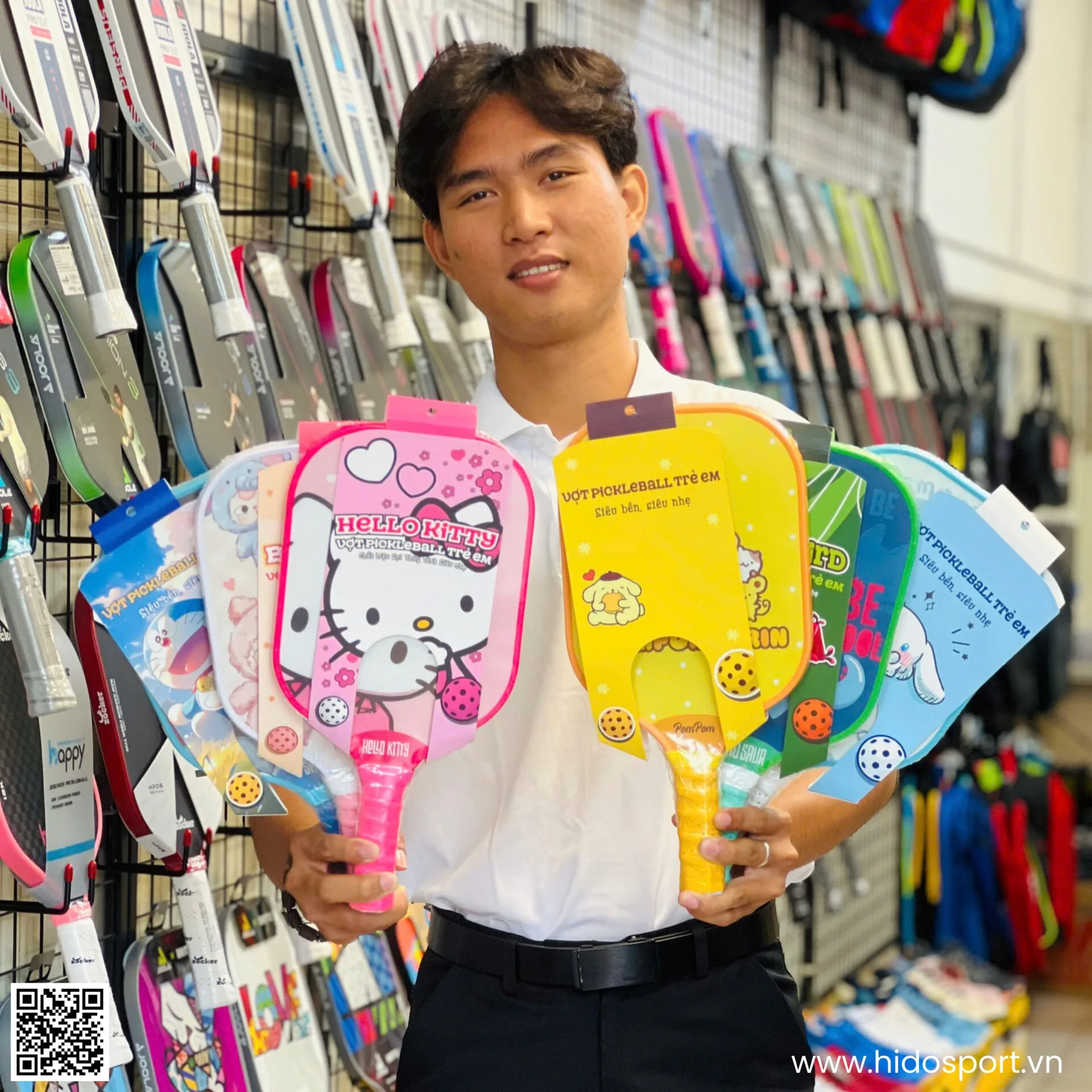 Bst Vot Pickleball Tre Em Hinh Anh Thuc Te Tai Hido Sport Bia