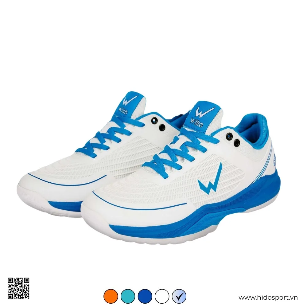 (TITLE)% Giày Pickleball Quang Dương Wika Merik Chính Hãng - Trắng Xanh