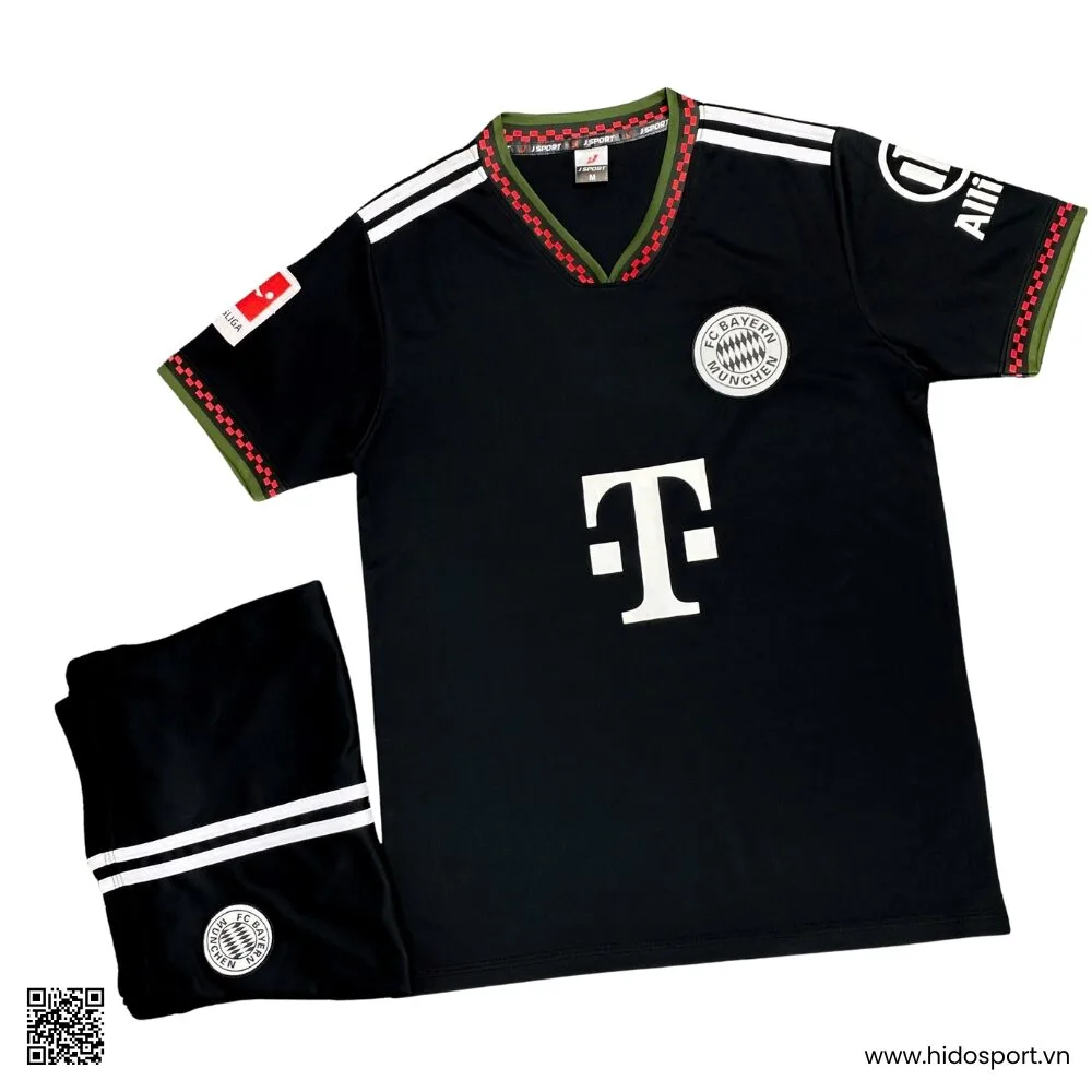 Quần Áo Bóng Đá Bayern Munich Màu Đen Sân Khách Thứ 3 2025-2026 - 1