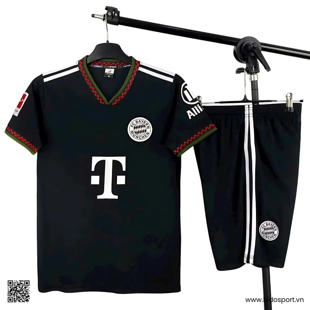 Quần Áo Bóng Đá Bayern Munich Màu Đen Sân Khách Thứ 3 2025-2026 - HIDO SPORT