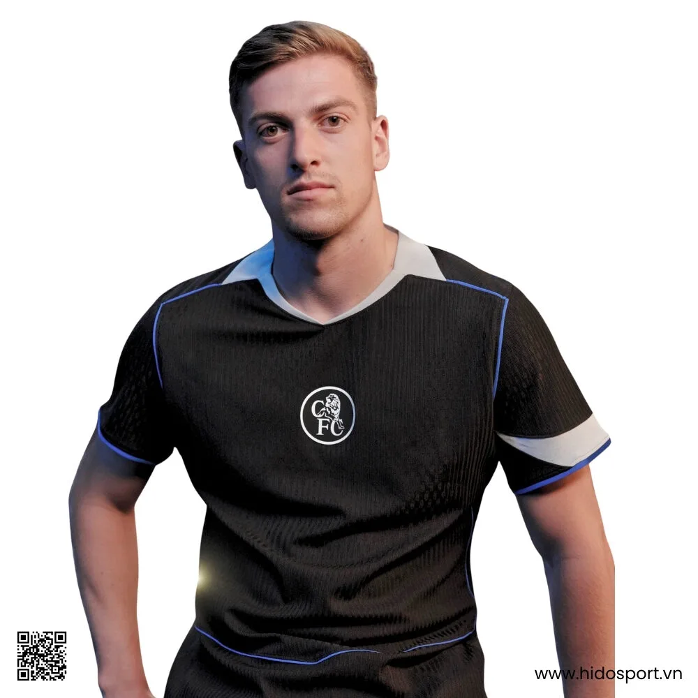 Quần Áo Bóng Đá Chelsea Mẫu Thứ 3 25/26 Màu Đen - HIDO SPORT