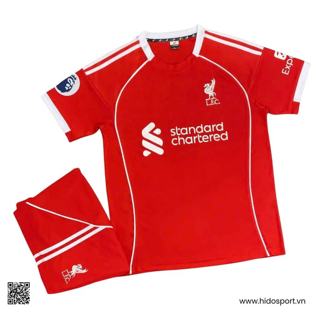 (TITLE)% Quần Áo Bóng Đá Liverpool Màu Đỏ Sân Nhà 2025-2026 - 1