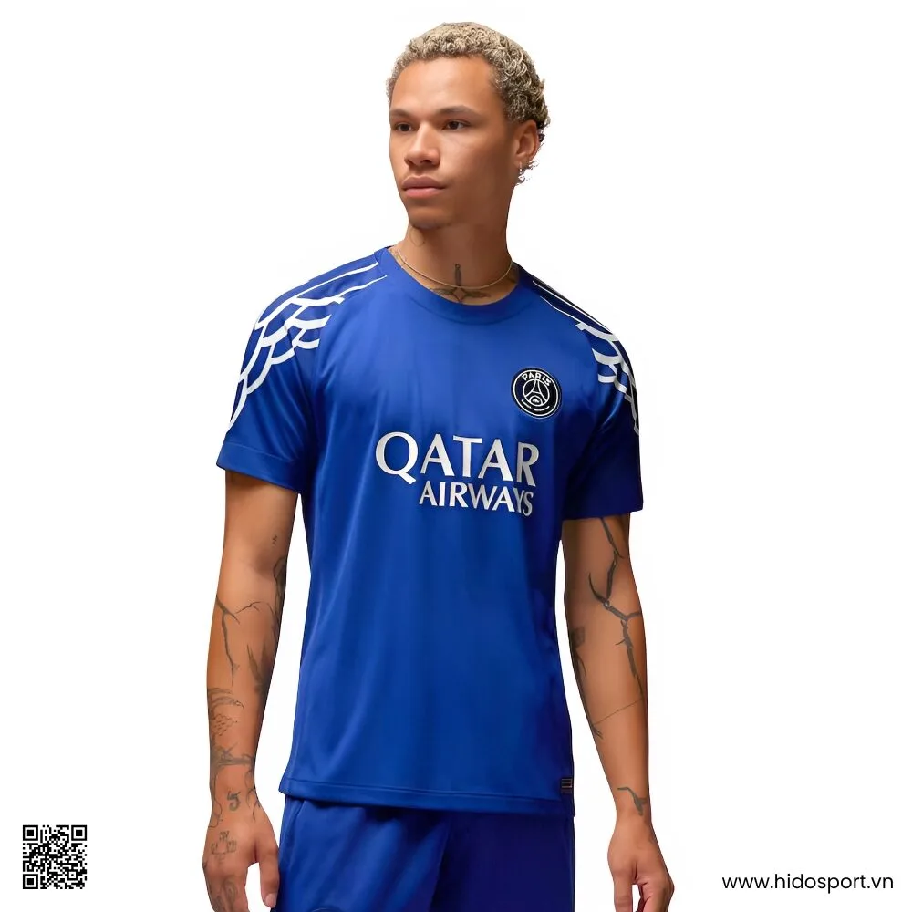 Quần Áo Bóng Đá PSG Màu Xanh Sân Khách Thứ 4 2025 - HIDO SPORT