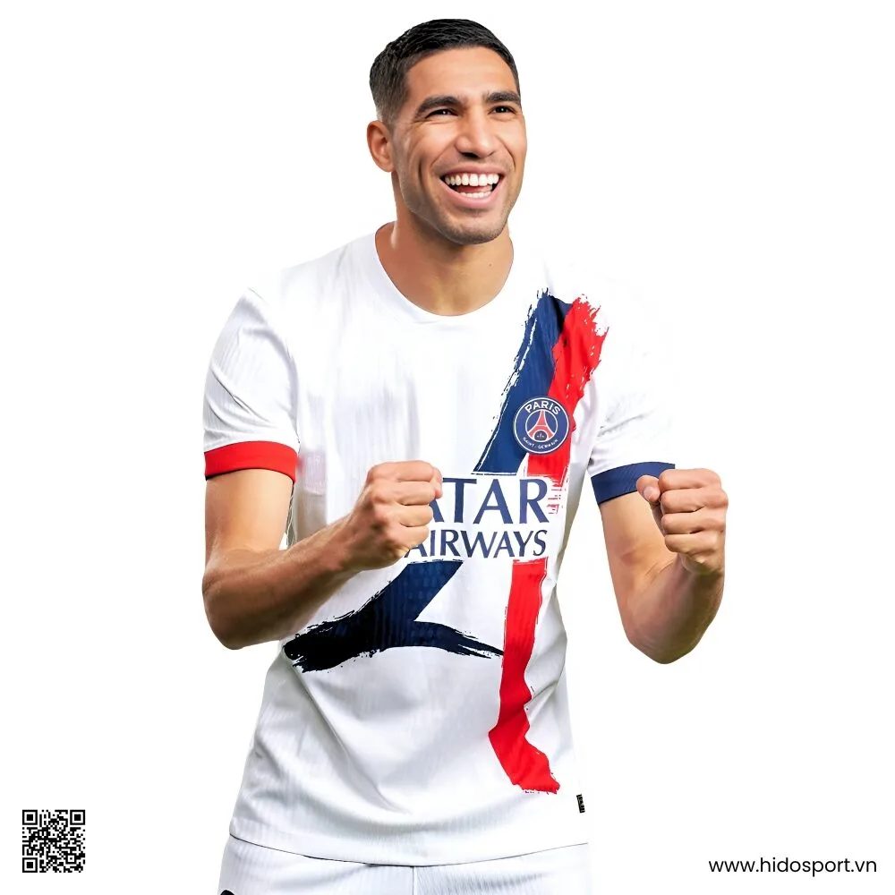 Quan Ao Bong Da Psg San Khach 25 26 Mau Trang Hido Sport