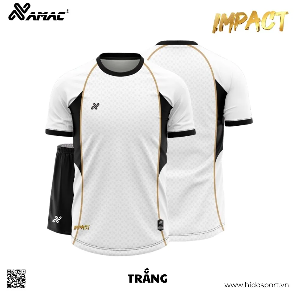 (TITLE)% BST 8 MÀU - Quần Áo Bóng Đá Thiết Kế Chính Hãng AMAC IMPACT 2025 - Trắng