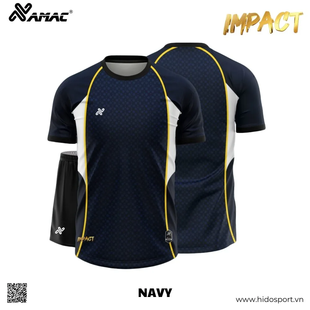 (TITLE)% BST 8 MÀU - Quần Áo Bóng Đá Thiết Kế Chính Hãng AMAC IMPACT 2025 - Xanh Navy