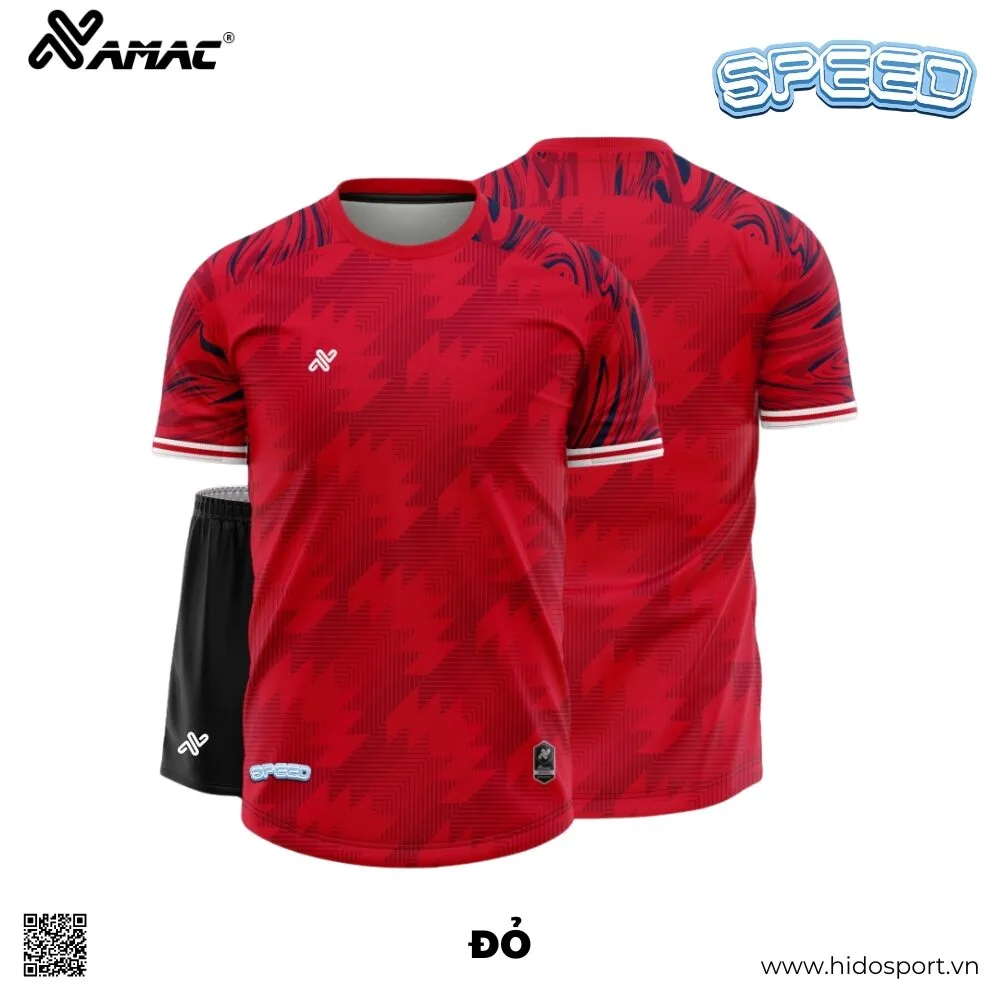 (TITLE)% Quần Áo Bóng Đá Thiết Kế Chính Hãng AMAC SPEED 2025 - Đỏ