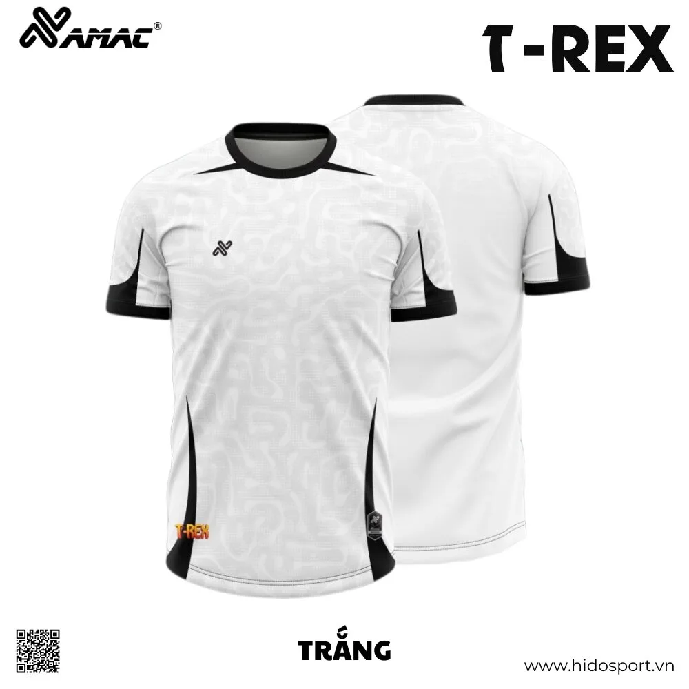 (TITLE)% BST 7 MÀU - Quần Áo Bóng Đá Thiết Kế Chính Hãng AMAC T-REX 2025 - Trắng
