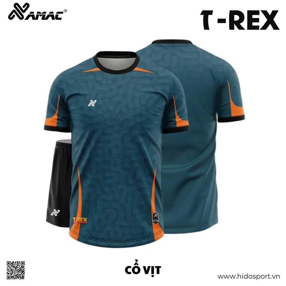 (TITLE)% BST 7 MÀU - Quần Áo Bóng Đá Thiết Kế Chính Hãng AMAC T-REX 2025 - Xanh Cổ Vịt