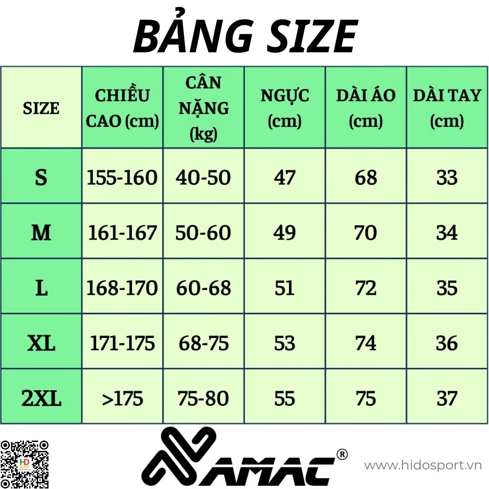(TITLE)% Quần Áo Bóng Đá Thiết Kế Chính Hãng Amac TITAN 2025 - Size