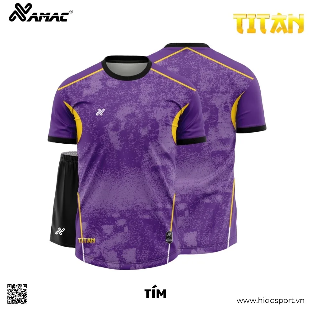 (TITLE)% Quần Áo Bóng Đá Thiết Kế Chính Hãng Amac TITAN 2025 - Tím