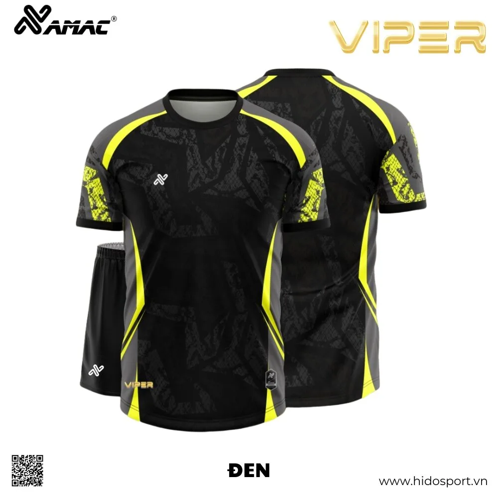 (TITLE)% Quần Áo Bóng Đá Thiết Kế Chính Hãng Amac VIPER 2025 - Đen