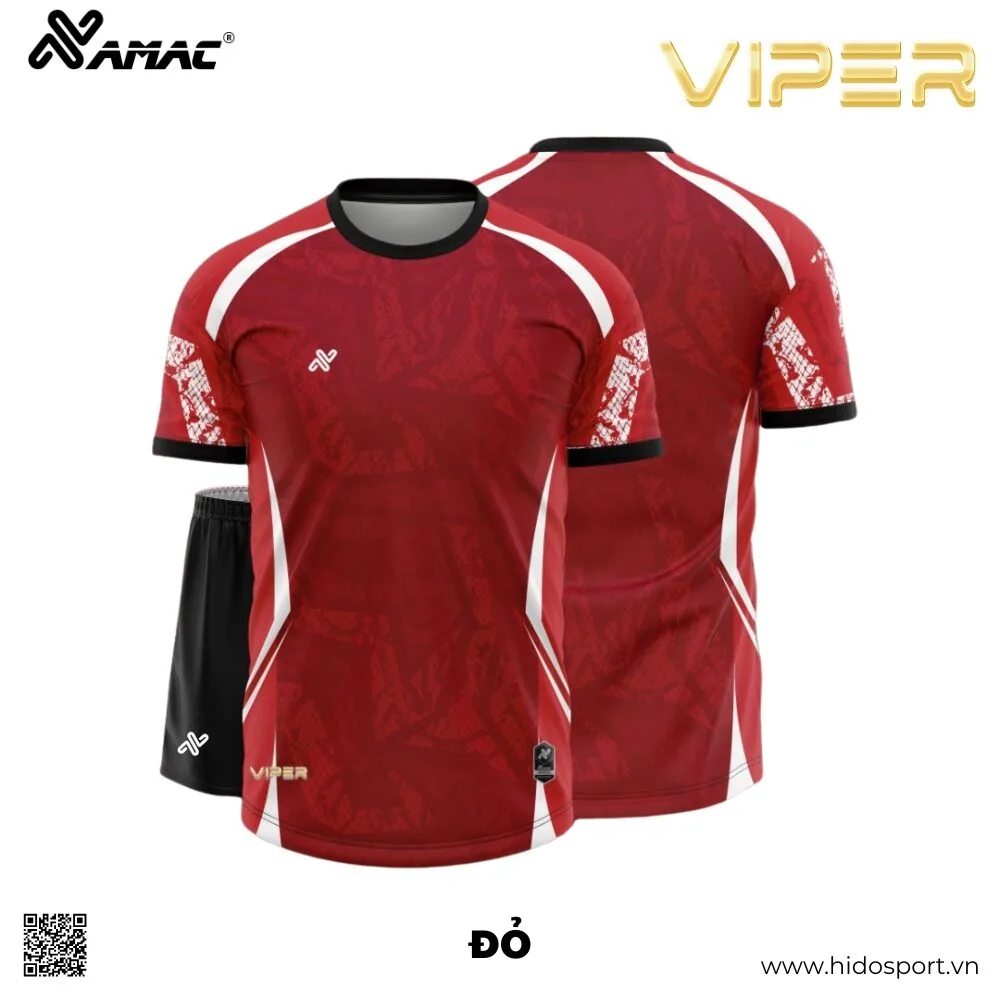 (TITLE)% Quần Áo Bóng Đá Thiết Kế Chính Hãng Amac VIPER 2025 - Đỏ