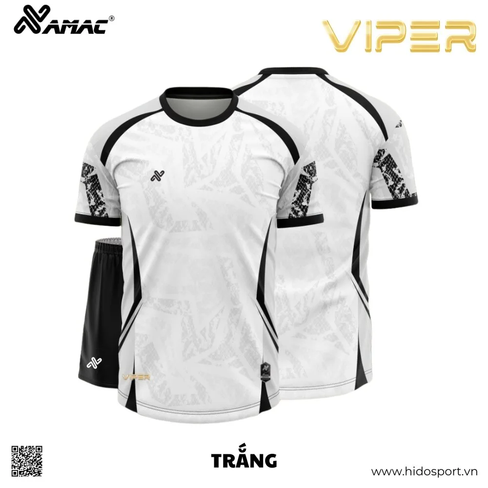 (TITLE)% Quần Áo Bóng Đá Thiết Kế Chính Hãng Amac VIPER 2025 - Trắng