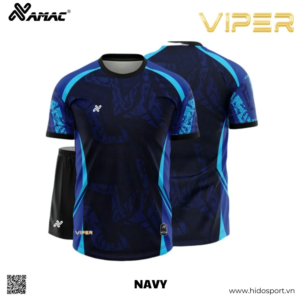 (TITLE)% Quần Áo Bóng Đá Thiết Kế Chính Hãng Amac VIPER 2025 - Xanh Navy