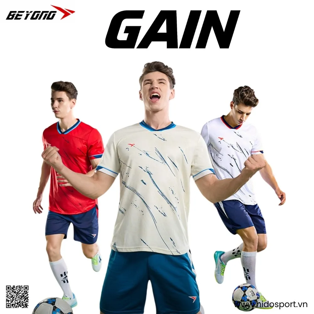 BST 4 MÀU - Quần Áo Bóng Đá Thiết Kế Chính Hãng BEYONO GAIN 2025 - HIDO SPORT