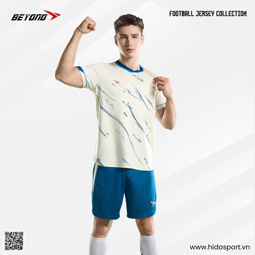 (TITLE)% BST 4 MÀU - Quần Áo Bóng Đá Thiết Kế Chính Hãng BEYONO GAIN 2025 - Kem