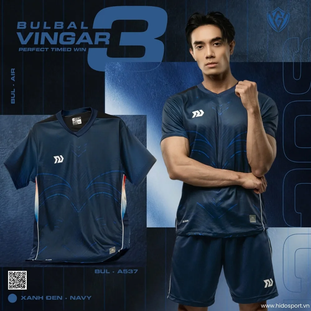 (TITLE)% BST 6 MÀU - Quần Áo Bóng Đá Thiết Kế Chính Hãng BULBAL VINGAR 3 2025 - Xanh Navy
