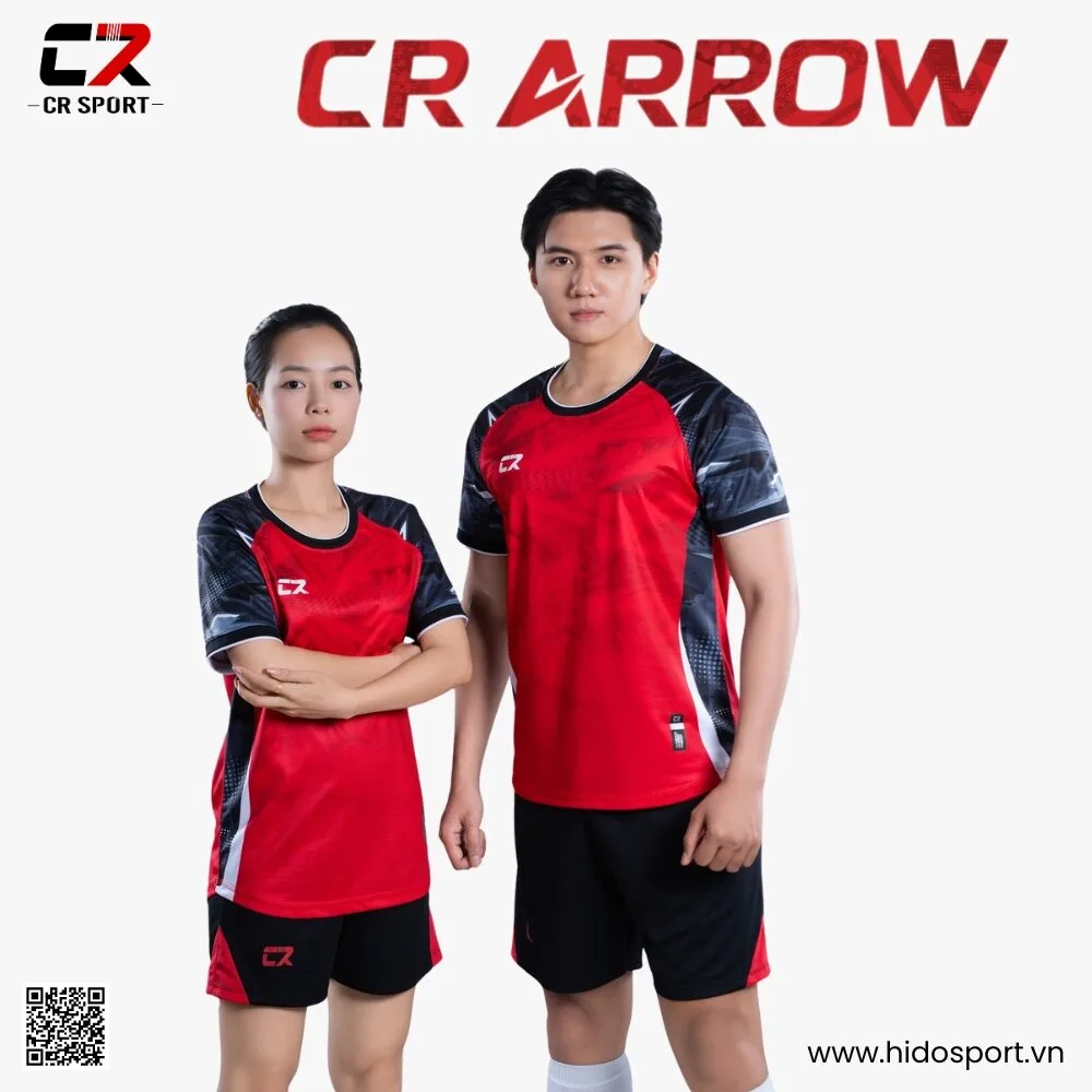 Quần Áo Bóng Đá Thiết Kế Chính Hãng CR ARROW 2025 - Đỏ